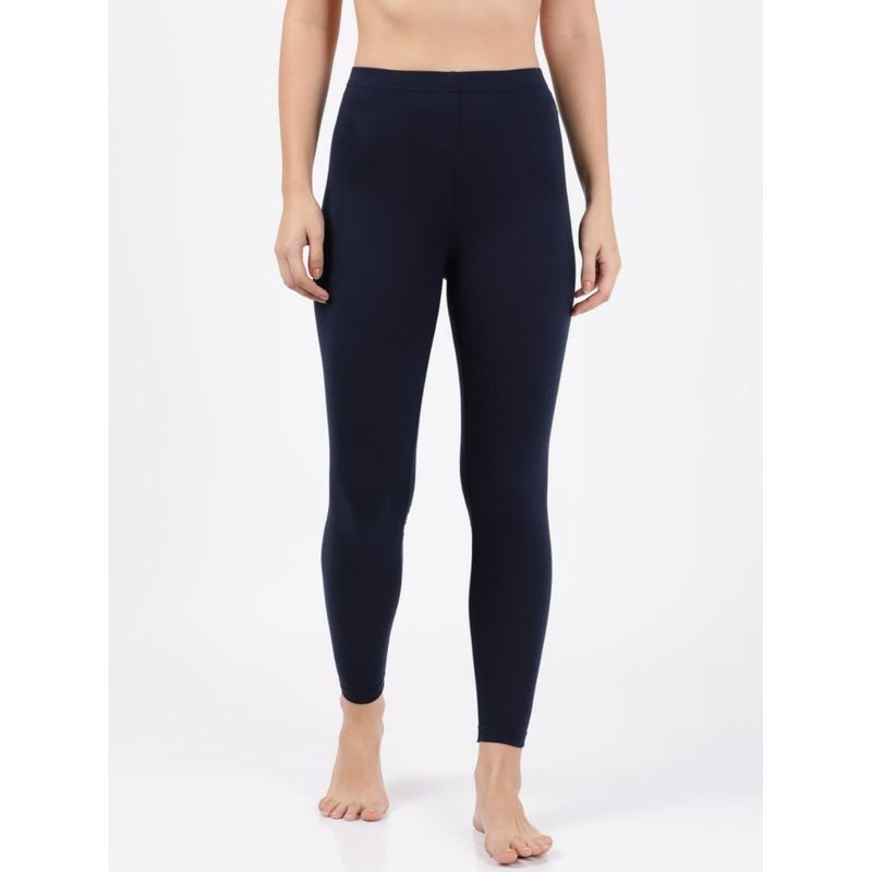 Jockey Aw87 Women's Cotton Elastane Leggings With Ultrasoft Waistband