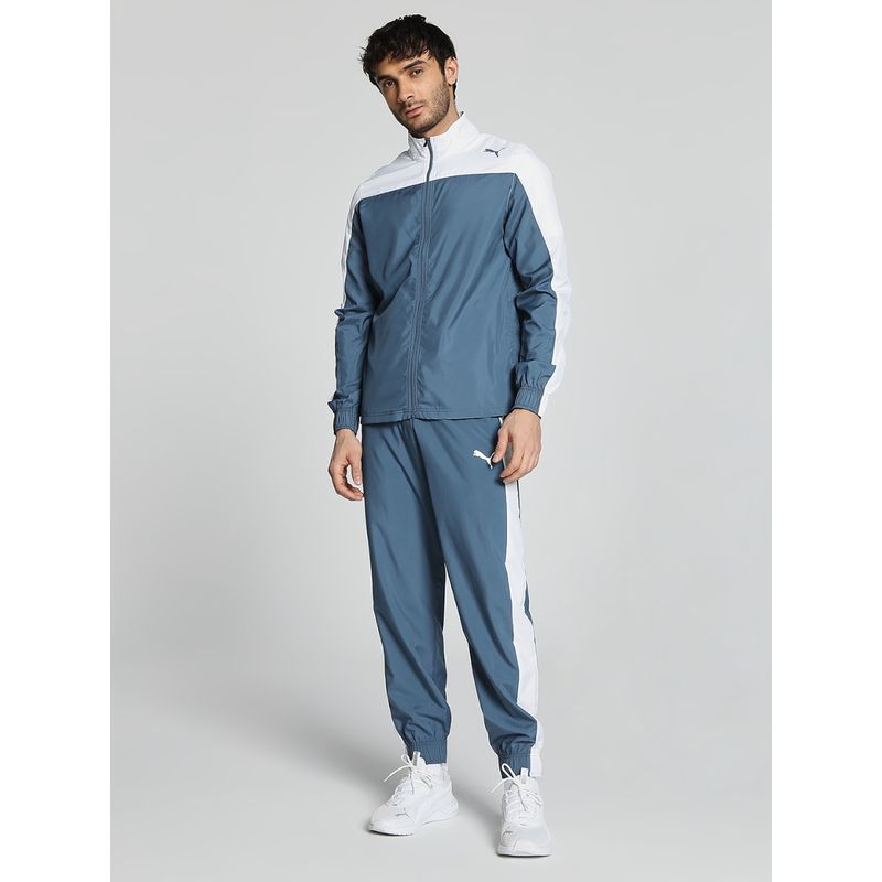 Puma TRAIN FAVORITE Men Blue Track Suit (Set of 2) (XL)