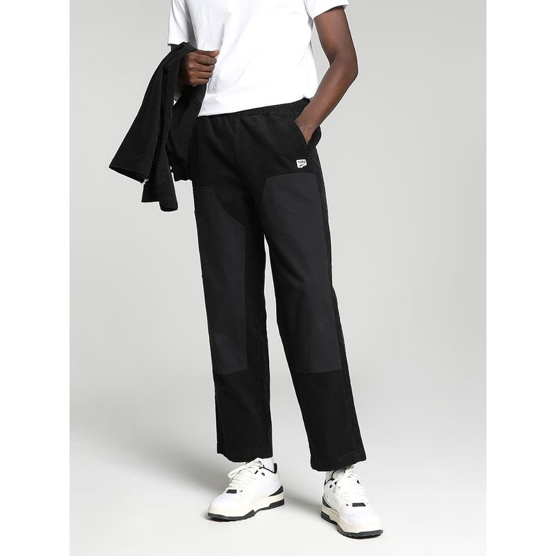 Buy Puma DOWNTOWN Corduroy Men Black Sweatpants Online