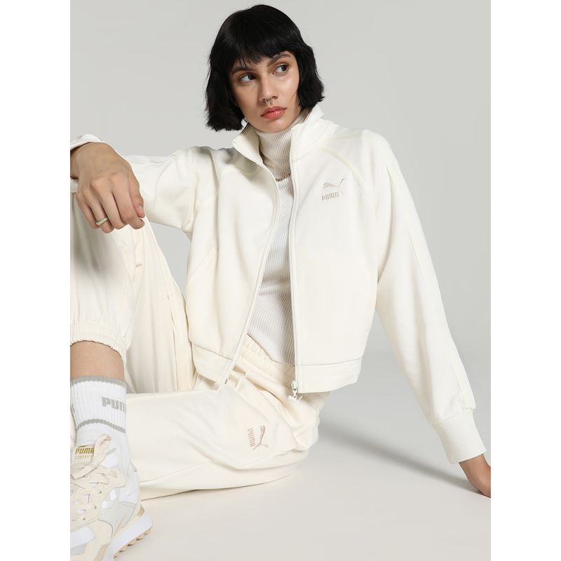 White puma track jacket best sale