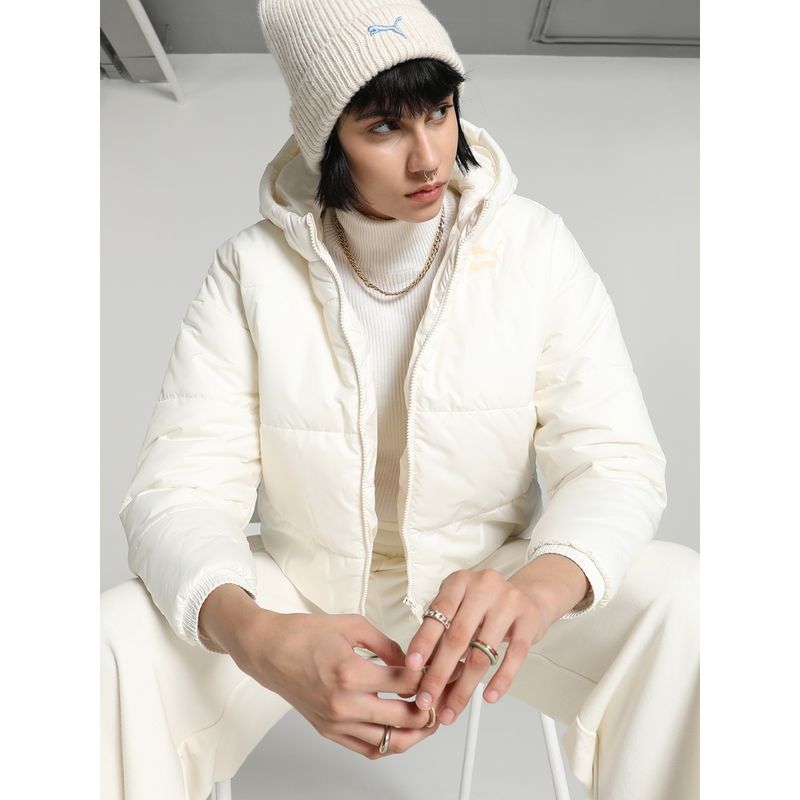 Buy Puma Classics Women White Padded Jacket Online