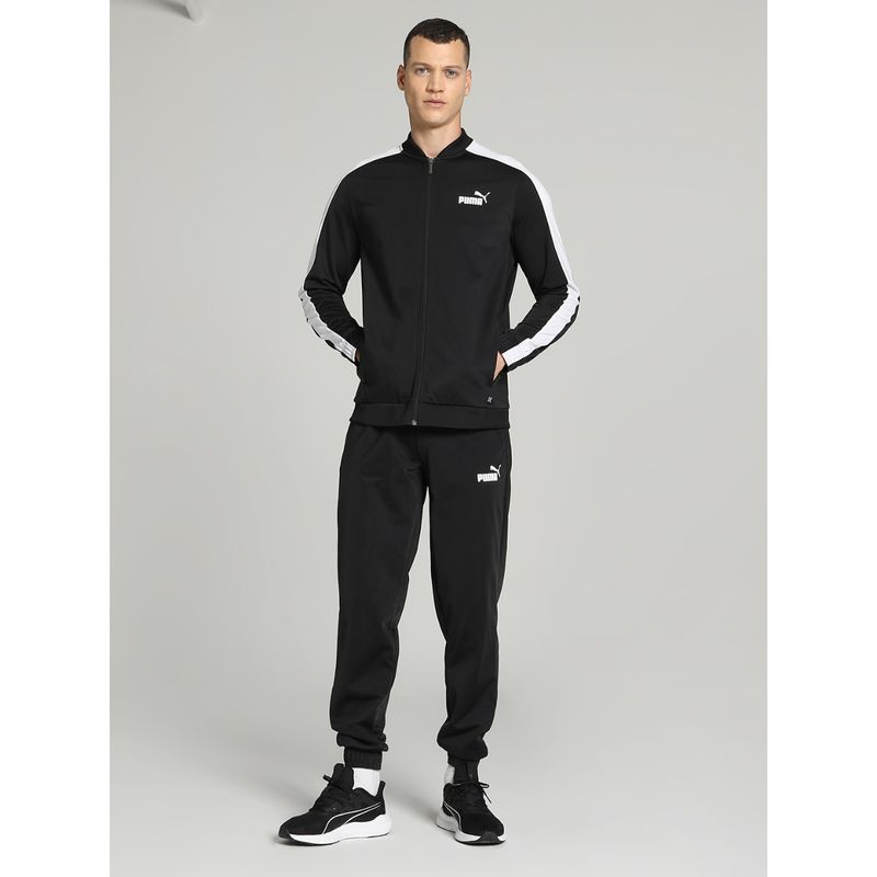 Puma Baseball Tricot Men Black Track Suit (Set of 2) (M)