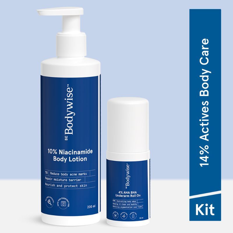 Buy Be Bodywise 4% AHA BHA Underarm Roll On & 10% Niacinamide Body ...
