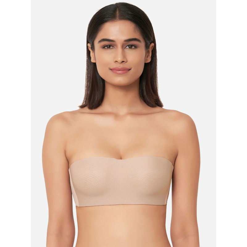 Wacoal Basic Mold Padded Non-Wired Half Cup Strapless T-Shirt Bra - Beige (32A)