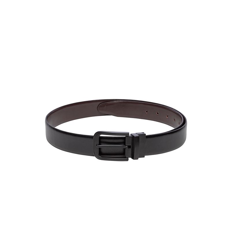 Teakwood Leathers Men Black & Brown Solid Reversible Genuine Leather Belt - 44