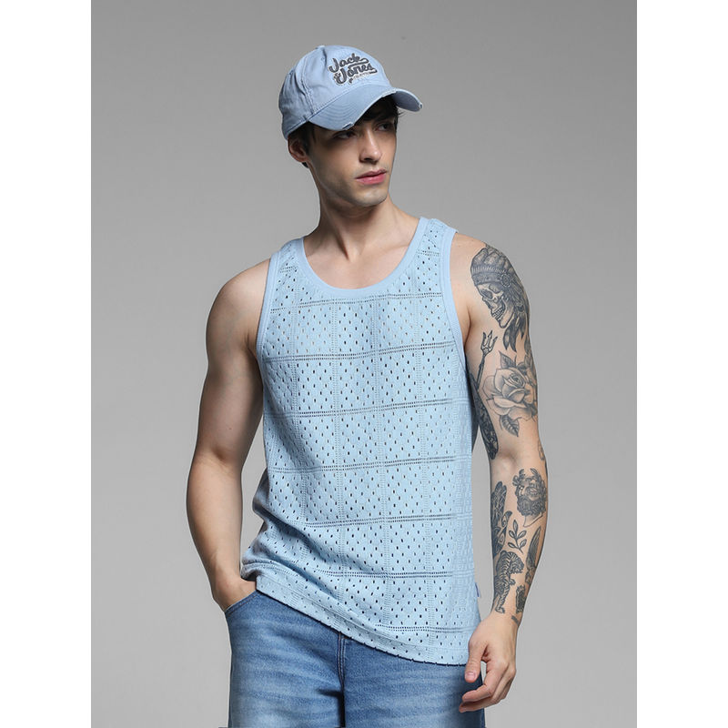 Jack & Jones Regular Fit Blue Tank Top (S)