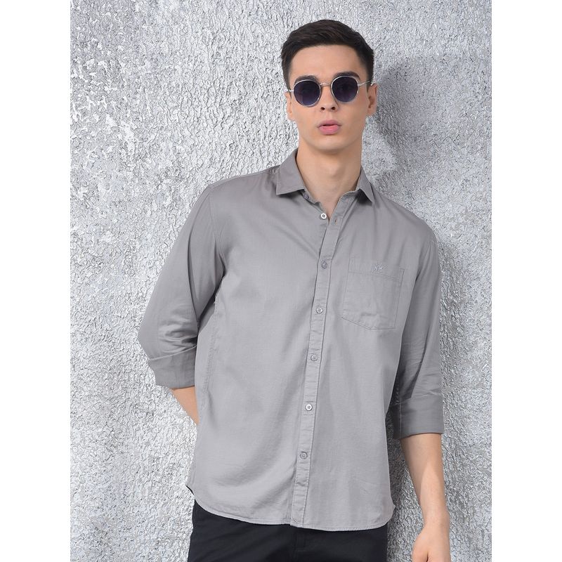 CRIMSOUNE CLUB Men Grey Casual Shirt (XL)