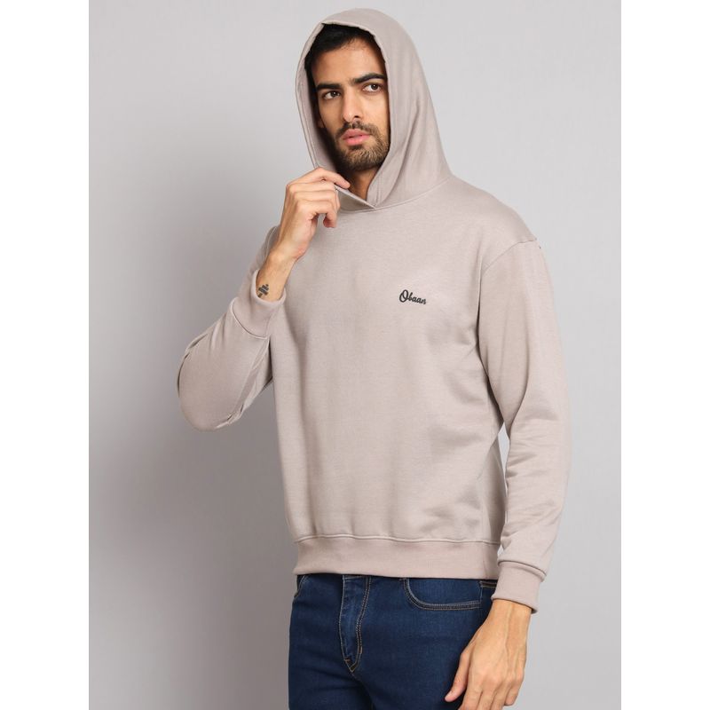 Obaan Men Winter Wear Grey Hoodies (M)