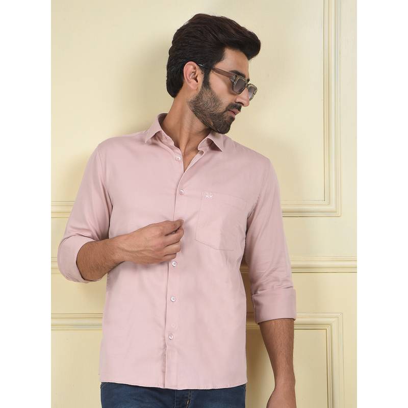 CRIMSOUNE CLUB Men Pink Casual Shirt (M)