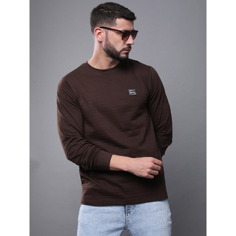 Difference of Opinion Mens Regular Brown T-Shirt (L)