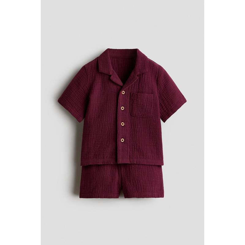 H&M Boys Maroon 2-Piece Set (4-6 Months)