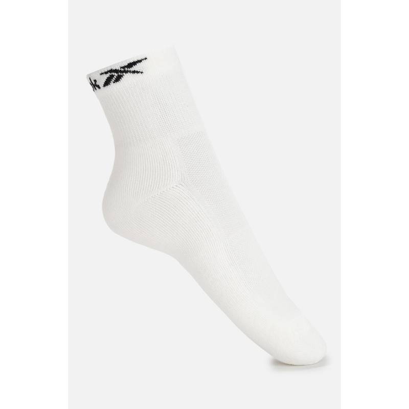 Reebok Unisex Core Ankle Socks - White (Pack of 3) (L)