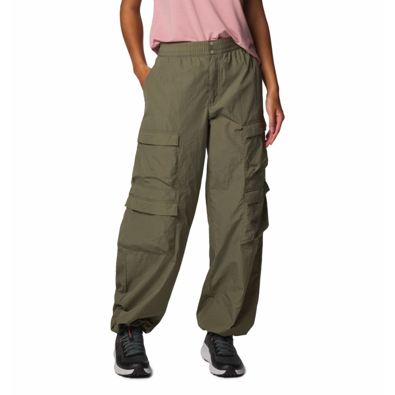 Columbia Women Green Omni-Shield Elevated View Parachute Cargo Pant (L)