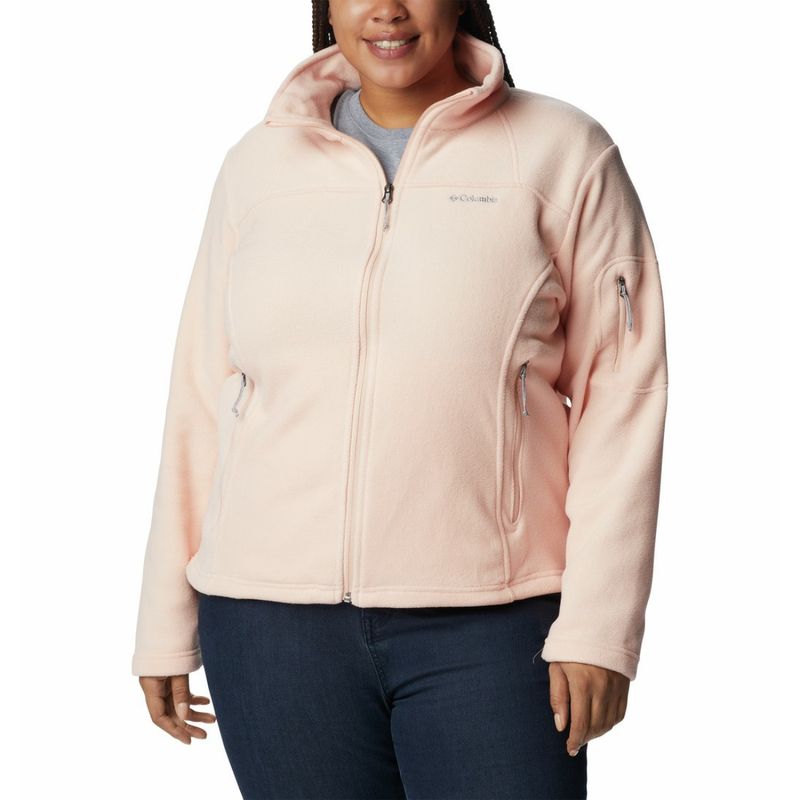 Columbia Womens Orange Fast Trek II Fleece Jacket (XS)