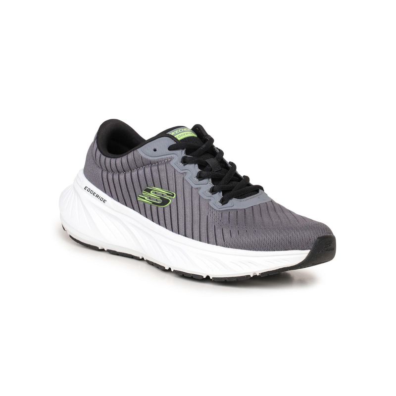 SKECHERS EDGERIDE Grey Running Shoes (UK 8)