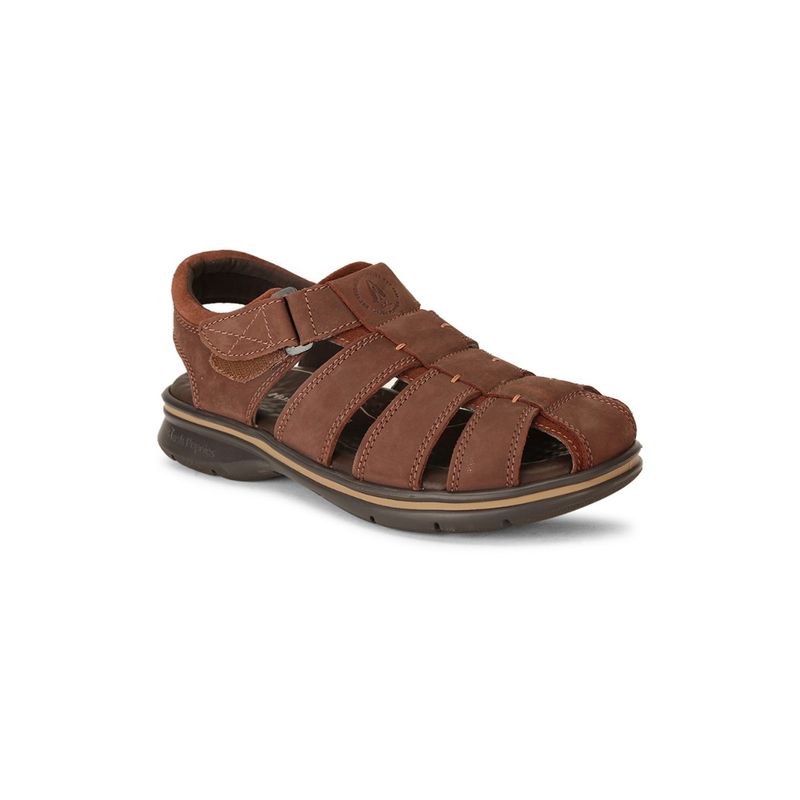 Hush Puppies Solid Brown Sandals (UK 9)