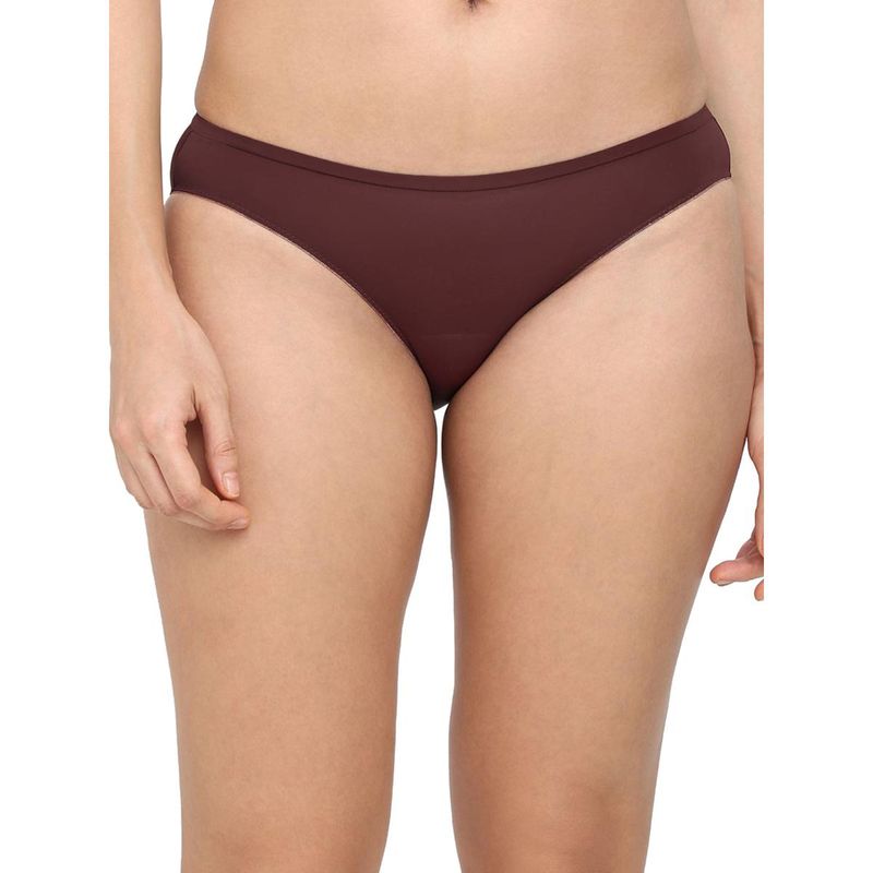 Wacoal Womens Everyday Elegance Low Waist Medium Coverage Everyday Wear Bikini Panty - Brown (M)