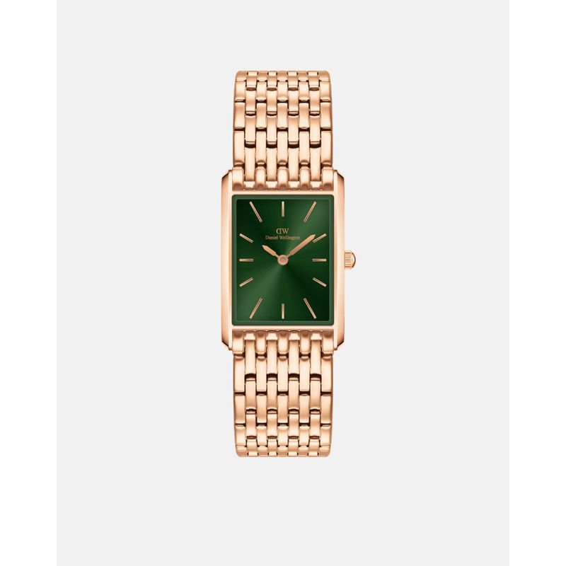 Buy Daniel Wellington Women Analogue Rectangular Green Dial Watch ...