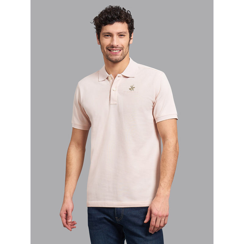 Beverly Hills Polo Club Pink Solid T-Shirt (S)