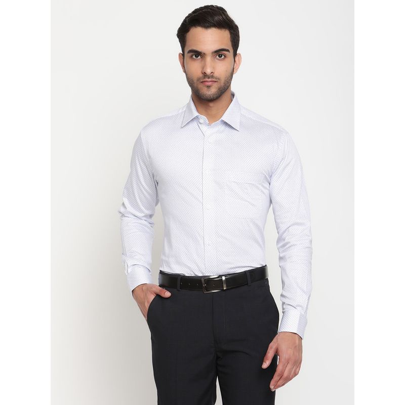 Buy Cantabil Men Sky Blue Formal Shirt Online