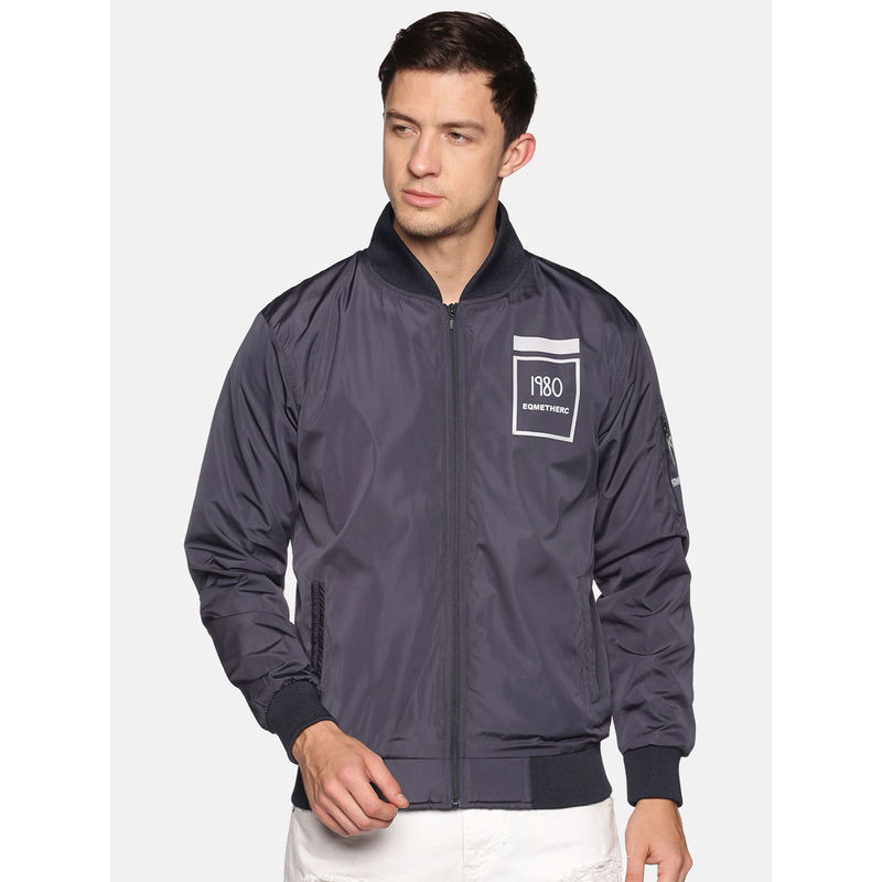 SHOWOFF Men's Casual Navy Solid Jacket (S)