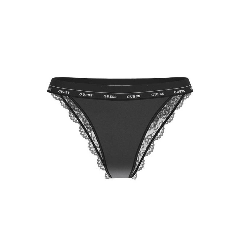 Guess Polyamide Self Design Black Jane Brazilian Brief (S)