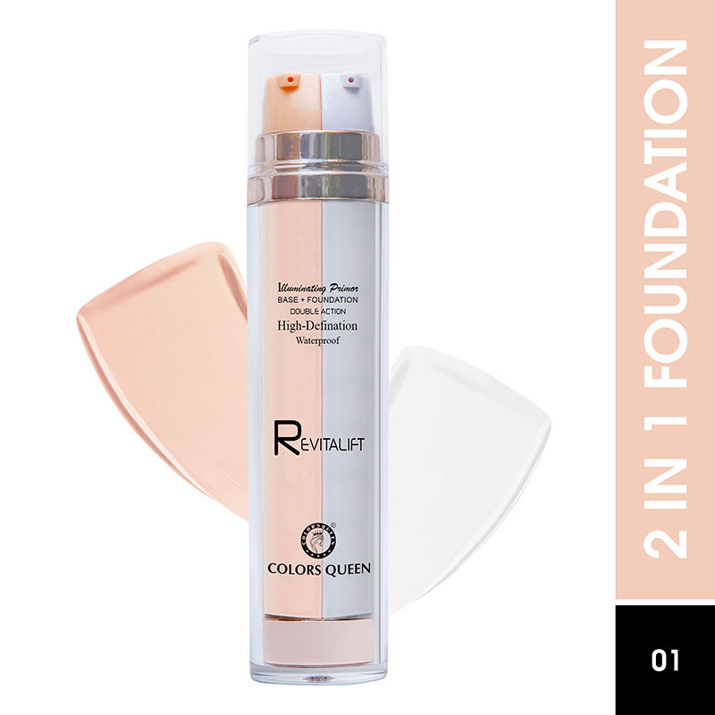 Colors Queen Revitalift Illuminating Primer base + Foundation - 01