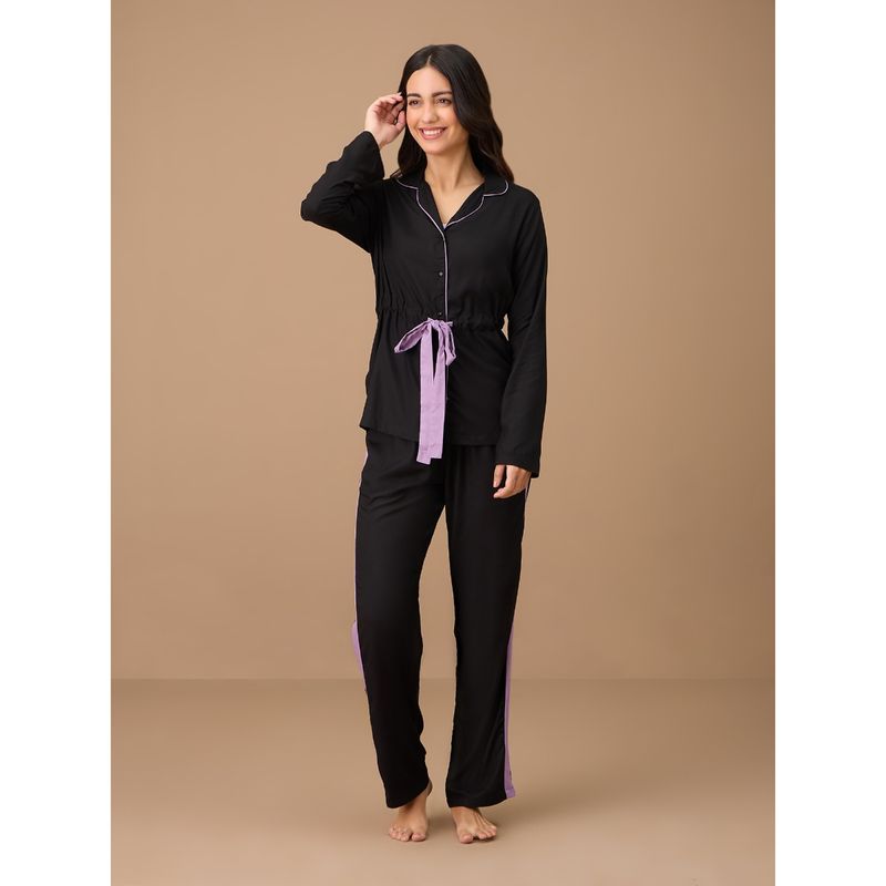 Nykd By Nykaa Style Me Up Rayon Set - NYS904 - Black (XL)