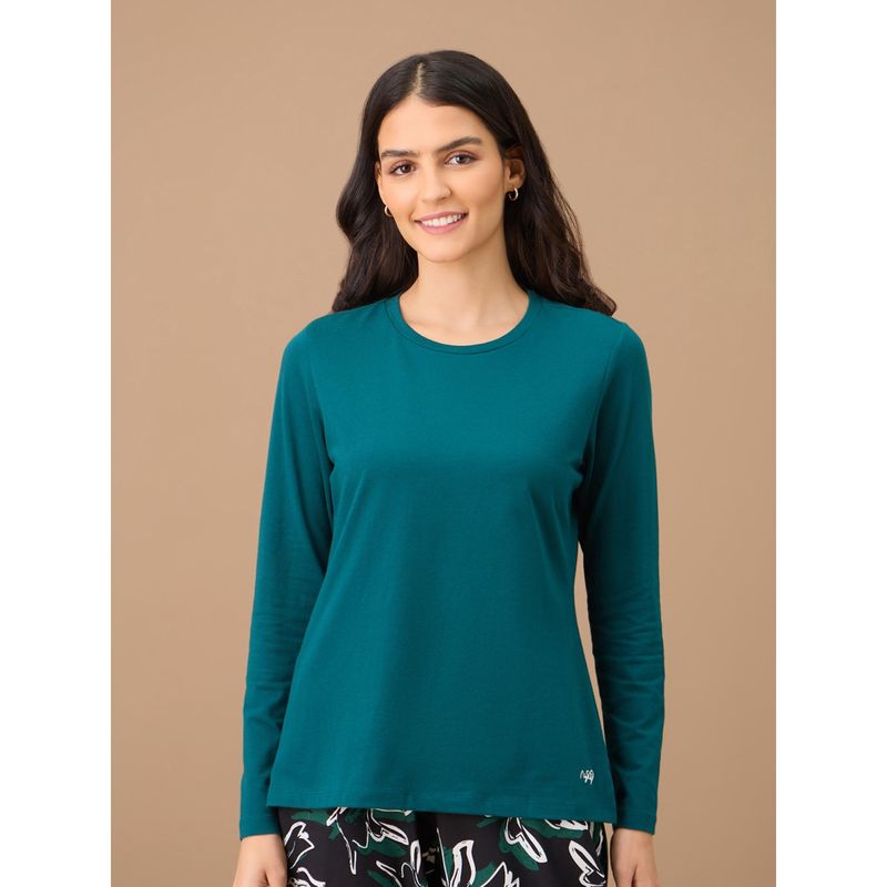 Nykd By Nykaa Essential Long Sleeve Tee - NYS807 - Green (XL)