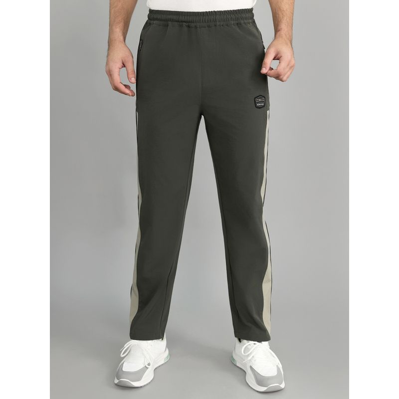 Monte Carlo Men Grey Polyester Blend Solid Trackpant (M)