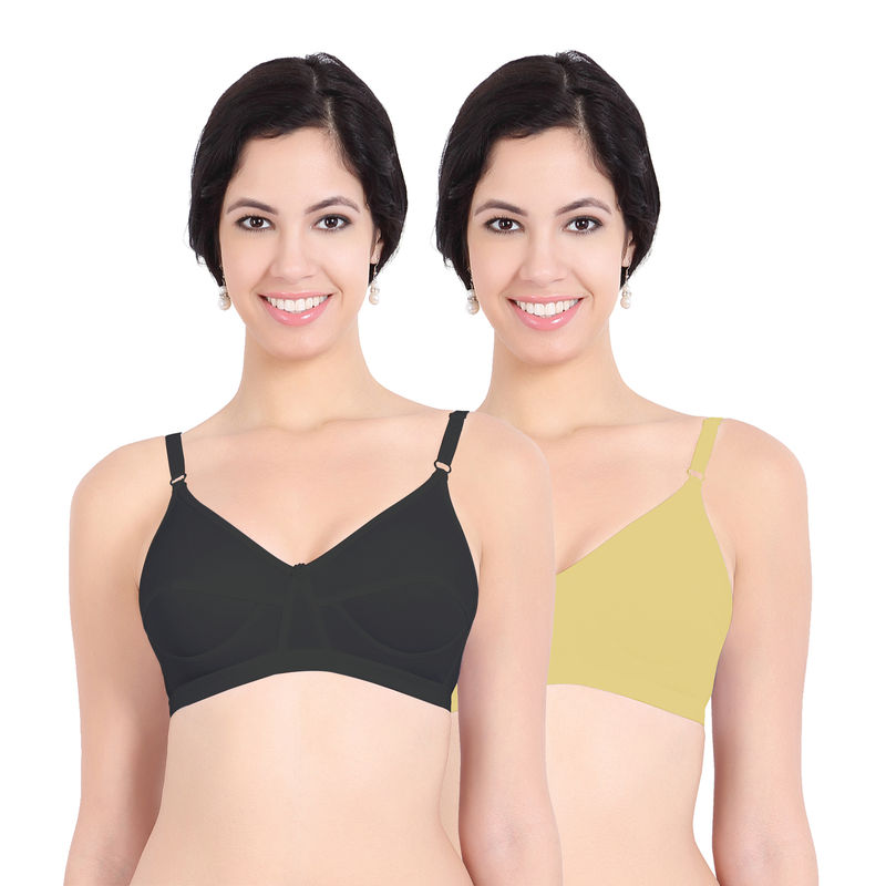 Sonari Health women's Regular Bra -Pack of 2 - Multi-Color (34C)