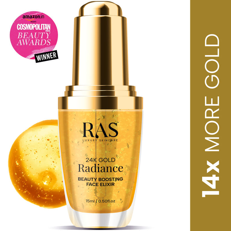 RAS Luxury Oils 24K Gold Radiance Beauty Boosting Face Elixir