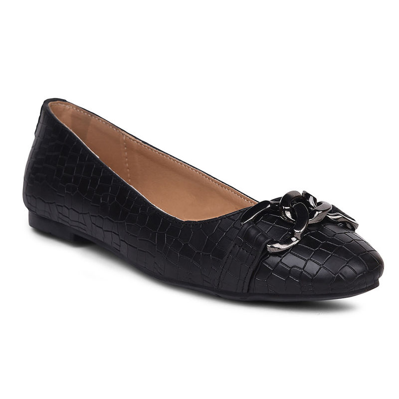 Bata Black Power Ballerina Shoes for Women (UK 7)