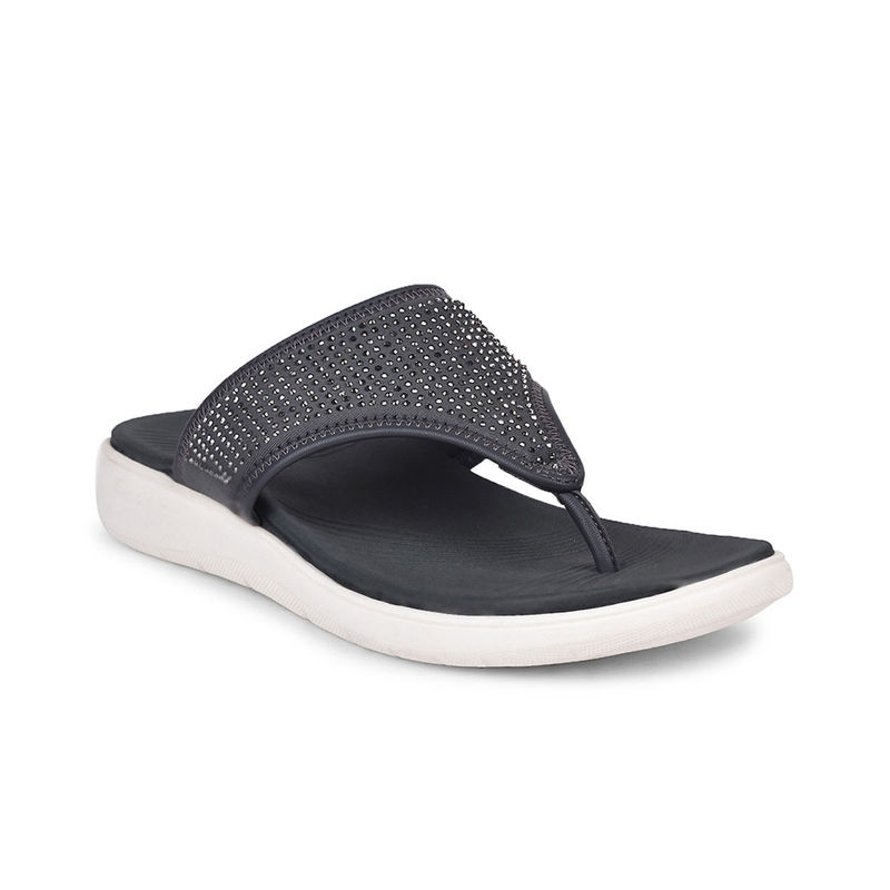 Bata Comfit Grey Comfit Sandals for Women (UK 7)