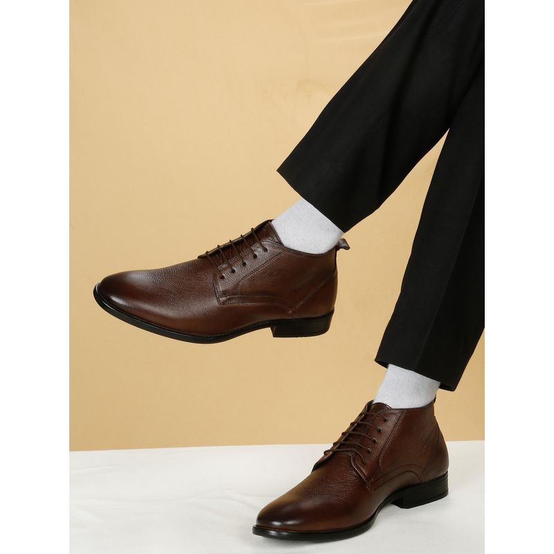 Teakwood Men Brown Formal Derby Derbies (EURO 40)
