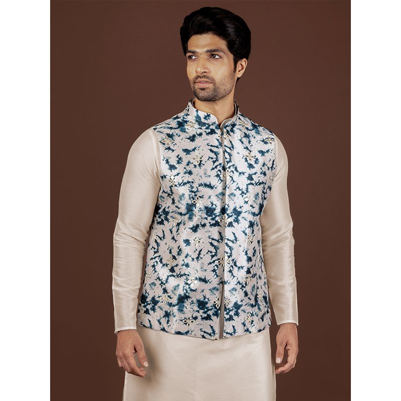 KISAH Men White Nehru Jacket (38)