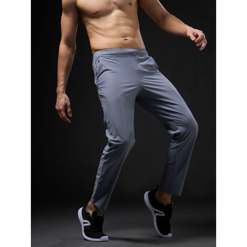 Technosport Men Solid Relax Fit Sports Trackpants (M)