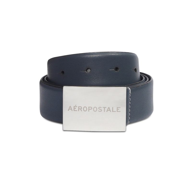 Aeropostale Men Tampa Casual Leather Belt - Navy Blue(S)