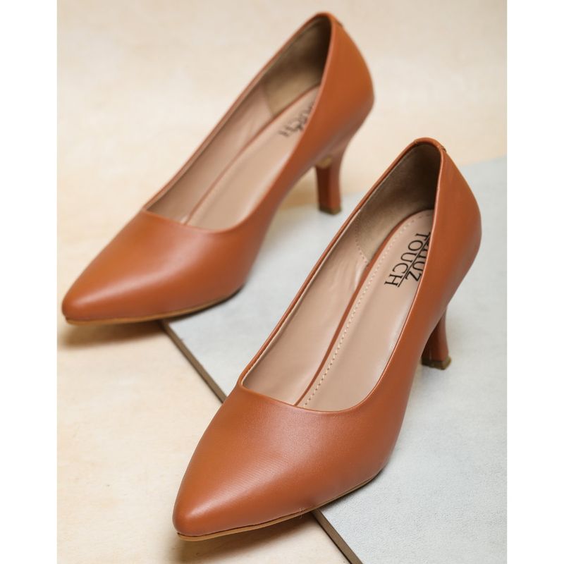 SHUZ TOUCH Solid Nude Pump Heels (EURO 39)