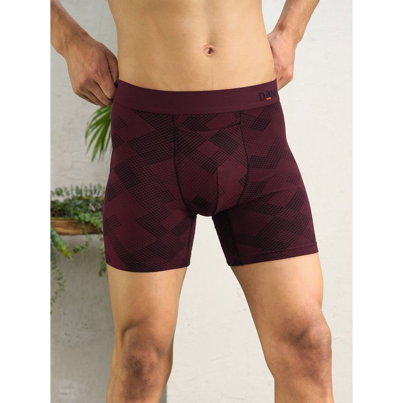 DaMENSCH Brown Solid Premium Egyptian Cotton-Modal Blend Boxer Brief (S)