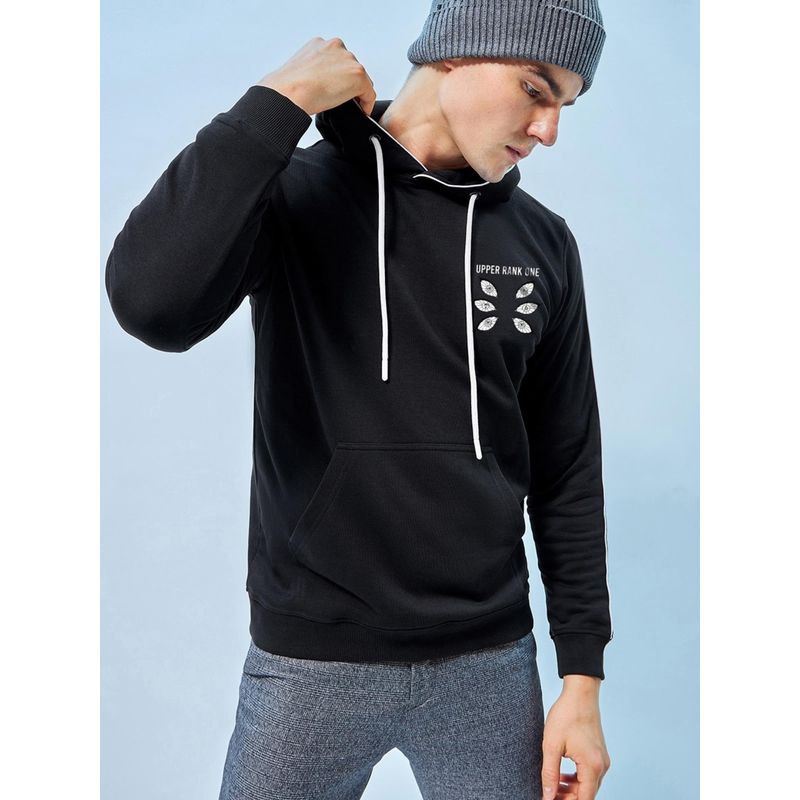 Bewakoof Men's Black Kokushibo Graphic Printed Hoodies (M)