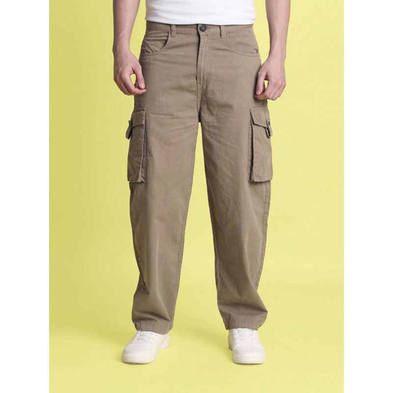Bene Kleed Men Brown Baggy Fit Cargos (32)
