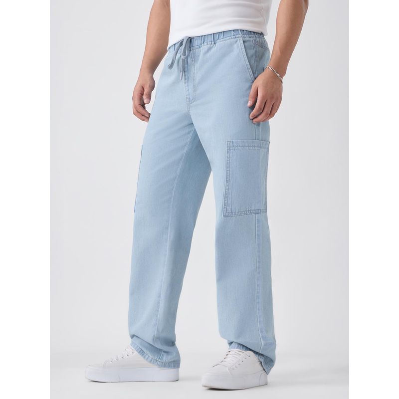 The Souled Store Blue Solid Jeans (28)