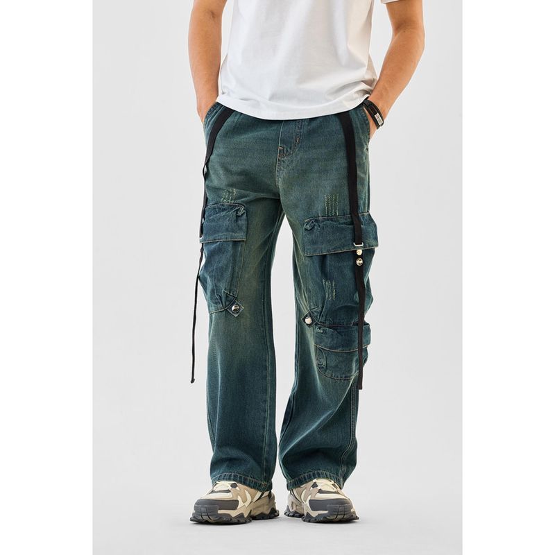 Snitch Blue Solid Jeans (38)