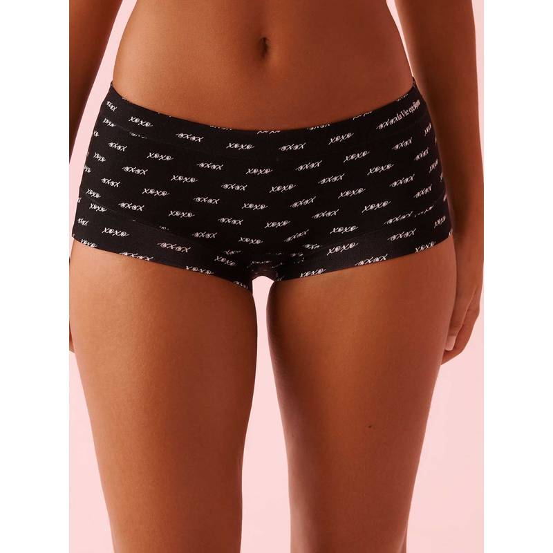 La Vie En Rose Modal Boyshort Panty Black (M)