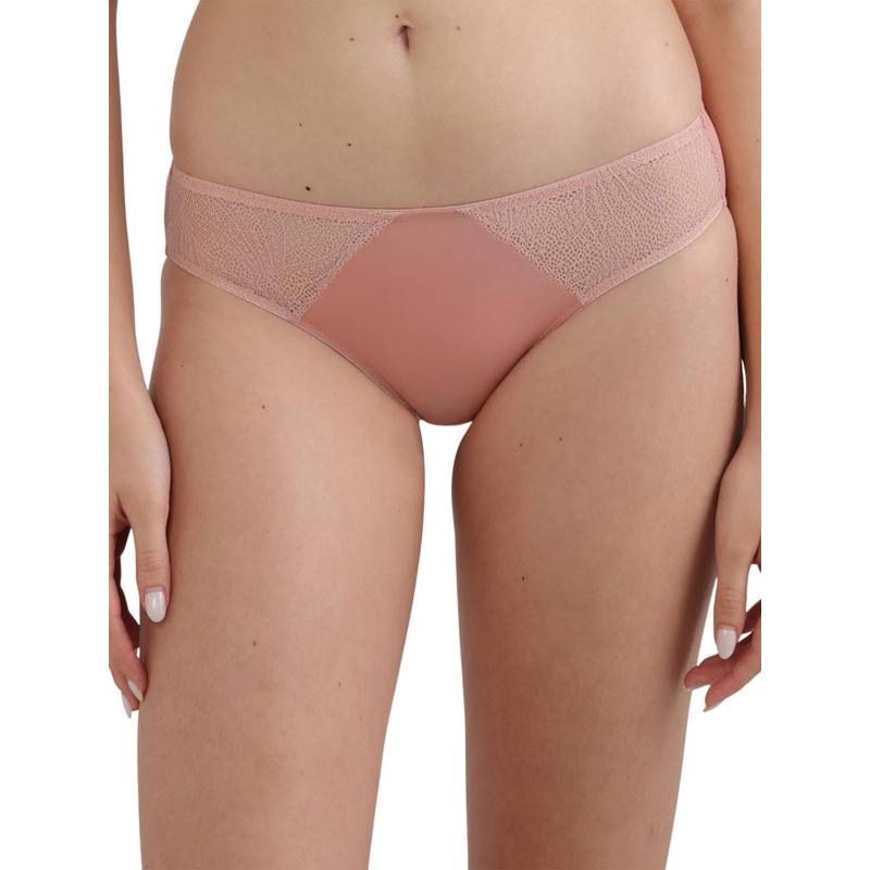 Wacoal Cool Comfort Low-Waist Medium Coverage Everyday Wear Bikini Panty-Light Pink (L)