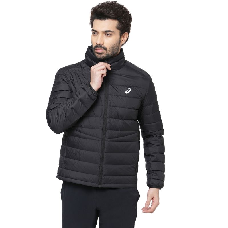 Buy ASICS Lightweight Down Black Mens Jacket Online