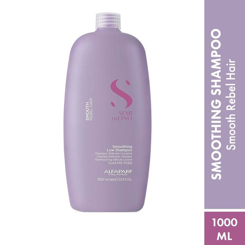 ALFAPARF MILANO Semi Di Lino Smoothing Low Shampoo - Dry, Frizzy Hair, Smooth, Shiny, Rebel Hair