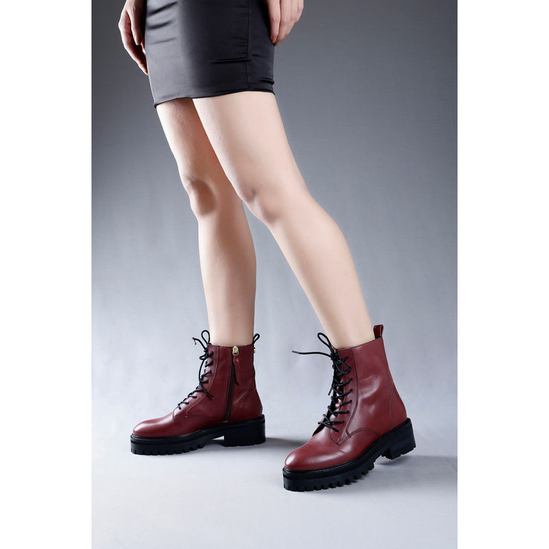 Oroh Carrizal Maroon Casual Boots (EURO 36)