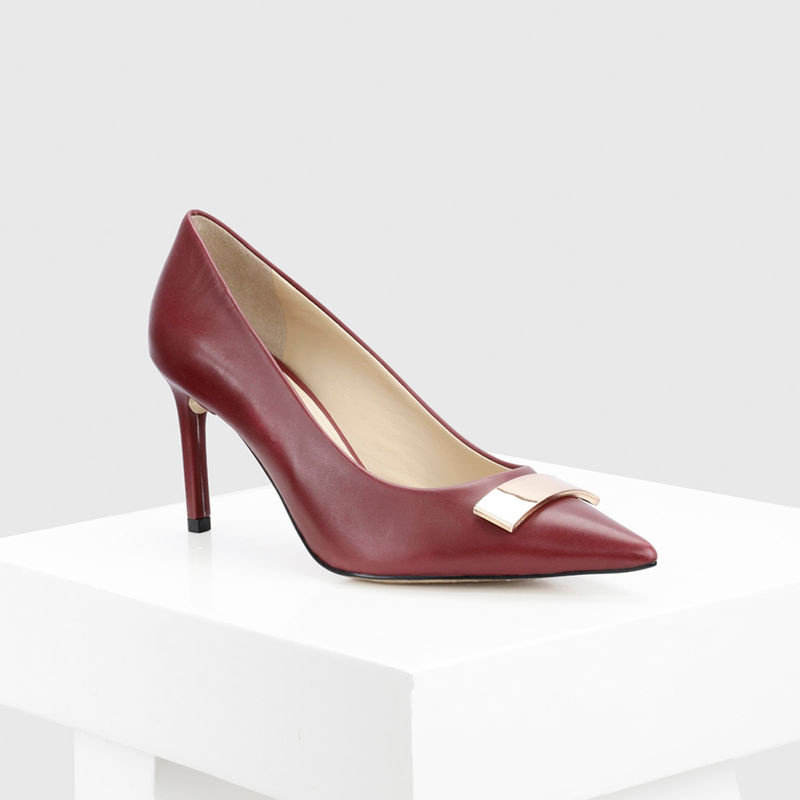 Oroh Linea Maroon Pump Heels (EURO 36)